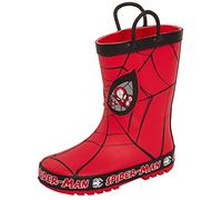 Marvel Bottes en caoutchouc Spiderman pour garçons avec poignées à enfiler