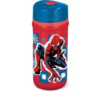 Marvel Gourde rouge et bleue en plastique pour enfants Spiderman 390 ml avec fermeture anti-goutte