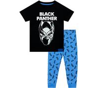 Marvel Boys Black Panther Pyjamas à Manches Courtes Avengers PJ pour Enfants Noir 6-7 Ans