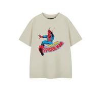 Marvel Boys T-Shirt Graphique | T-Shirt à Manches Courtes Oatmeal Spiderman Web Slinger | Vêtements de superhéros pour Enfants | Produits dérivés Officiels Cadeau de Film de Bande