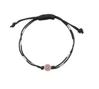 Marvel Bracelet avecCaptain America en argent sterling et 18cm bracelet réglable en cuir noir pour enfants