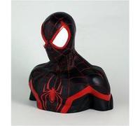 Semic Distibution- Miles Morales Deluxe Money Bank Spider-Man Tirelire de Collection, BBSM016, Multicolore, 18cm