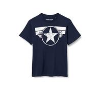 Marvel Cap Logo Shirt, Navy, 8-9 Years Boy's