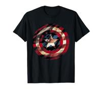 Marvel Captain America Avengers Shield Flag T-Shirt