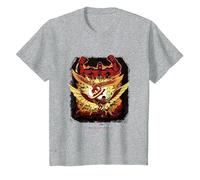 Marvel Captain America: Brave New World Heroes VS Red Hulk T-Shirt, Enfant, Gris Chiné, 2 Ans