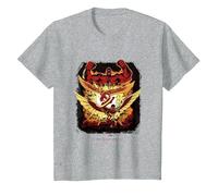 Marvel Captain America: Brave New World Heroes VS Red Hulk T-Shirt, Enfant, Gris Chiné, 4 Ans