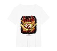 Marvel Captain America: Brave New World Heroes VS Red Hulk T-Shirt, Femme Grandes Tailles, Blanc, 2X
