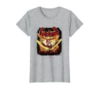 Marvel Captain America: Brave New World Heroes VS Red Hulk T-Shirt, Femme, Gris Chiné, M