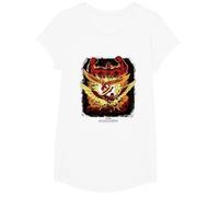 Marvel Captain America: Brave New World Heroes VS Red Hulk T-Shirt, Fille, Blanc, M