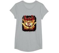 Marvel Captain America: Brave New World Heroes VS Red Hulk T-Shirt, Fille, Gris Chiné, XS