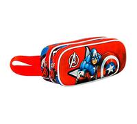 Marvel Captain America Gravity-Trousse 3D Double, Rouge