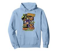 Marvel Captain America Halloween Werewolf Beware Capwolf! Sweat à Capuche, Unisexe pour Adultes, Bleu poudré, M
