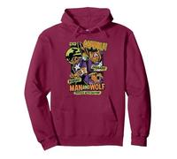 Marvel Captain America Halloween Werewolf Beware Capwolf! Sweat à Capuche, Unisexe pour Adultes, Marron, L