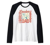 Marvel Captain America Legendary Dad Father's Day Gift Manche Raglan