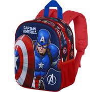 Marvel Captain America Patriot Sac à dos 3D Elite, Multicolore, 25 x 30 cm, capacité 7 L