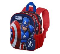 Marvel Captain America Patriot-Sac à dos 3D Elite, Multicolore, 25 x 30 cm, Capacité 7 L