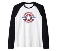 Marvel Captain America Sentinel of Liberty Security Logo Manche Raglan