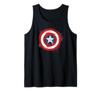 Marvel Captain America Spray Paint Shield Logo First Avenger Débardeur