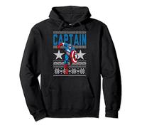 Marvel Captain America Stars Ugly Noël Sweat à Capuche