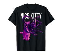 Marvel Captain Marvel Goose Nice Kitty Tentacle Neon T-Shirt