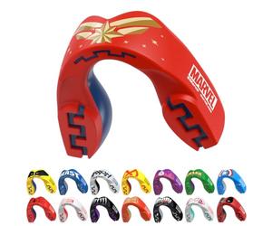 Marvel Captain Marvel Sport Protège-Dents/Gouttière Coque Dentaire Protege Dent. Protection intégrale pour Tous Les Sports, notamment Le Rugby, MMA, Hockey, Judo, Karate, Les Arts Martiaux et la Boxe