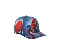 Marvel Casquette de baseball à visière pour enfants et adolescents, Spiderman, bleu, impression tout-en-un