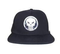 MARVEL Casquette Logo Punisher Casquette Snapback pour Adulte/Garçon avec logo Taille unique Réglable Couleur Noir