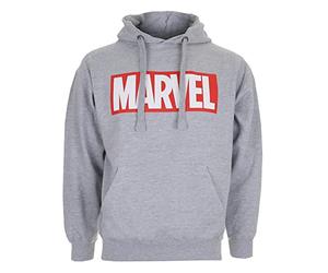 Marvel Chandail à Capuchon avec Logo Core de pour Homme, Gris (Gris Sport), L UK
