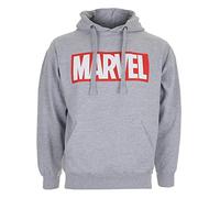 Marvel Chandail à Capuchon avec Logo Core de pour Homme, Gris (Gris Sport), M UK