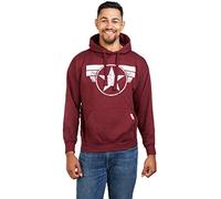 Marvel Captain America-Cap Logo Sweat-Shirt À Capuche, Rouge (Burgundy Blue), Small Homme