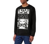 Marvel Chandail léger Hero Eyes de pour Homme, Noir, Taille XXL UK
