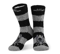 Marvel Chaussette Chausson Homme, Chaussettes Fantaisie en Polaire (Noir/Gris)