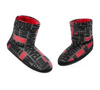 Marvel Chaussons Homme Montants Pantoufles Homme Botte Fantaisie Chausson Chaud Confortable Idée Cadeau Homme Ado (Gris/Rouge, 42-43 EU)