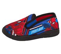 Marvel Chaussons Spiderman à soufflet élastique pour garçon, Bleu/rouge, 31 EU
