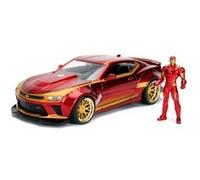 Jada Toys - Marvel - Iron Man & 2016 Chevy Camaro Die-cast Car, 1:24 Scale Vehic