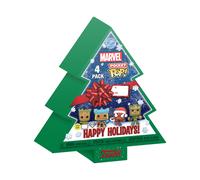 Marvel Christmas Tree Happy Holidays Box (4 Pieces) Pop Pocket Porte-Clé Funko