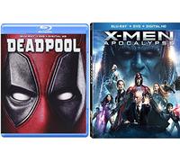 Marvel Cinematic Universe Super Hero Team Up X-Men: Apocalypse (Blu-ray +DVD + Digital HD) and Deadpool (Blu-ray +DVD + Digital HD) 2-Blu-ray/DVD Bundle Double Feature