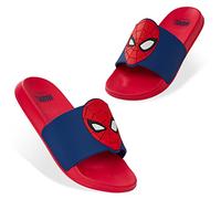 Marvel Claquette Enfant Garcon Spiderman Sandales Garcon Plage Claquettes Enfant Sandalettes Été Chaussures pour Piscine et Plage Chausson Tailles du 28 au 34 (Rouge/Bleu, 30 EU)