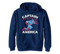 Marvel Classic - Captain Americana YTH Hoodie Oxford Navy 7/8