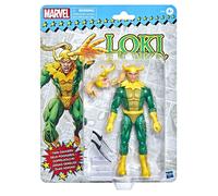 Marvel Hasbro Legends Series, Figurine Loki de 15 cm avec Pack rétro et 3 Accessoires F5883