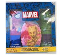 Marvel - Coffret Spider-Man & Hulk - Gel Douche & Shampoing 400 ml + Grande Eponge