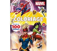 Marvel - Coloriage avec plus de 100 stickers (Captain Marvel et Gamora) - Collectif - Hemma - broché - Document jeunesse