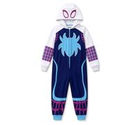 Marvel Combinaison Ghost-Spider pour Filles avec Capuche de déguisement - Pyjama en Polaire Spidey pour Enfants