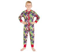 Marvel Combinaison Pyjama Enfant Garcon Pyjama Spiderman Avengers Surpyjama Grenouillère Garcon en Polaire 3-10 Ans (Multi Avengers, 9-10 Ans)