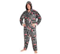 Marvel Combinaison Pyjama Homme - Grenouillère Adulte en Polaire - Onesie Adulte Ado Humoristique Groot Avengers S - XXXL (Gris/Noir, 2XL)