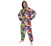 Marvel Combinaison Pyjama Homme - Grenouillère Adulte en Polaire - Onesie Adulte Ado Humoristique Groot Avengers S - XXXL (Multicolore, 2XL)