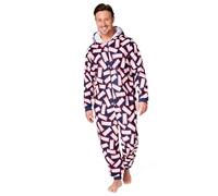 Marvel Combinaison Pyjama Homme Humour Combi Pyjama en Polaire Grenouillère Adulte Ado Tailles S au XXL Avengers (Noir/Rouge, S)