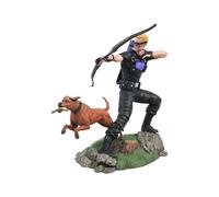 Marvel Comic Gallery - Statuette Hawkeye With Pizza Dog 23 Cm
