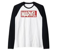 Marvel Comic Strip Logo Fill Manche Raglan
