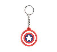 Marvel COMICS BIO-KE101435MAR Porte-clés en caoutchouc avec logo Captain America